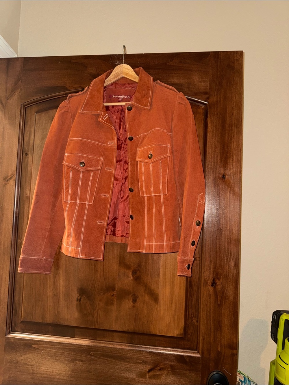 Vintage Jennyfer J Rust Suede Jacket | Size M